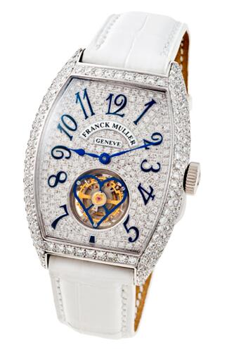 FRANCK MULLER Cintree Curvex Tourbillon 3080 T D CD white gold Replica Watch